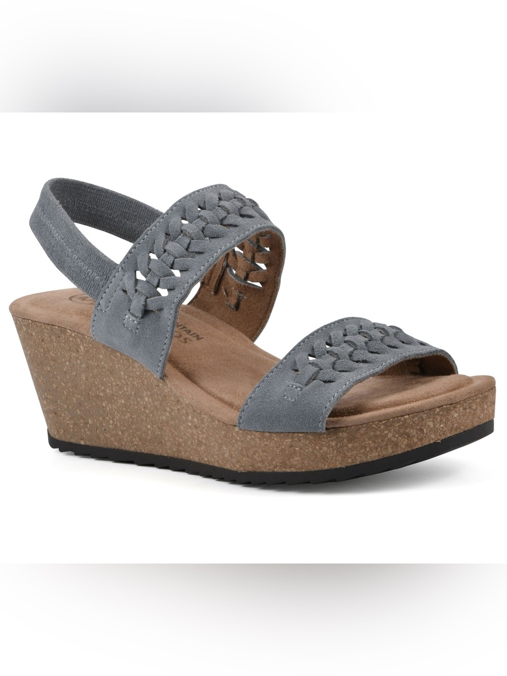 White Mountain Slingback Wedge Sandal Size 7.5 M